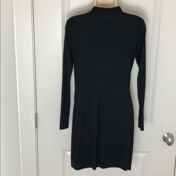 Threedots Black Drapped Dress - Picture 6 of 6
